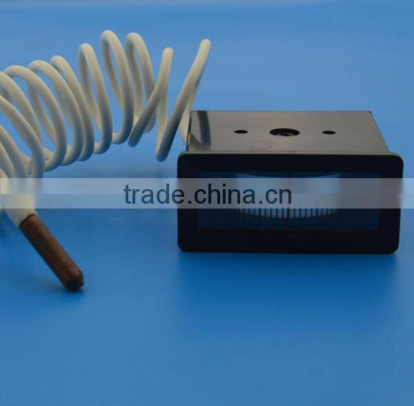 Capillary type clothes dryer thermometer