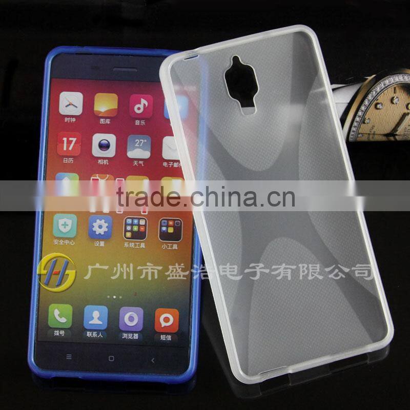 wholesale price elastic soft TPU X line cellphone case cover sets for Xiaomi 4