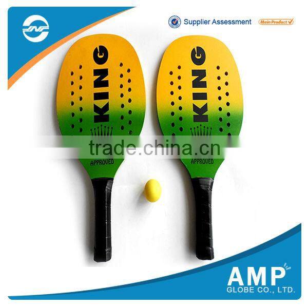 2016 Fancy design beach wooden ball racket