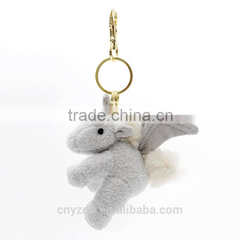 Plush Pegasus Keychain /Soft Pegasus Key chain