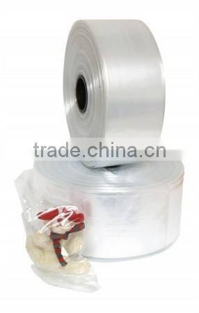 Heat resistant extruded plastic lay flat tubing
