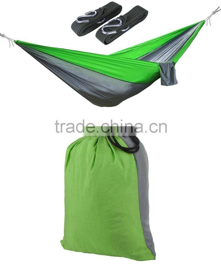 Hanging Parachute Fabric Folding Outdoor Sleeping Portable Nylon Hammock