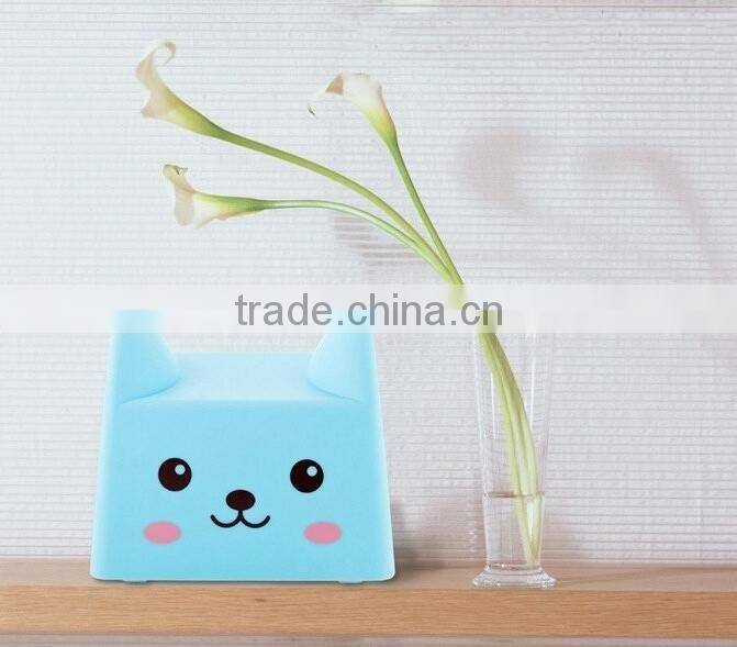 LED creative cartoon animal night light rechargeable energy-saving lamp pat / press night light