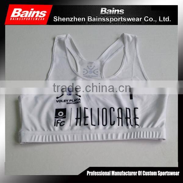 sublimation sports bra/cheerleading sports bra/custom sports bra