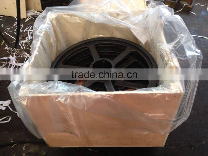 Large air compressor belt pulley