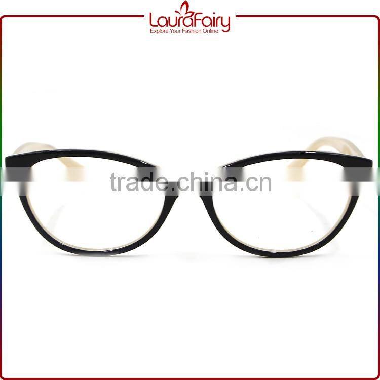 Laura Fairy Hot Sell Cheap Unisex Transparent Two Tone Acetate Optical Frames