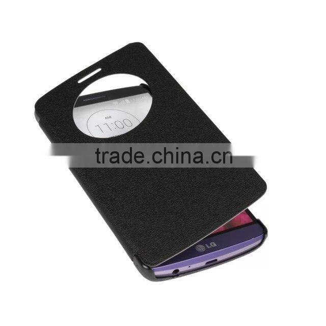 Window View Slim Flip Leather Case Cover for LG G3 D855
