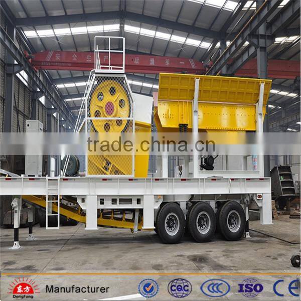 Portable track small mobile crusher for sale