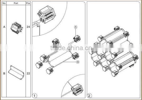 Modern design excellent quality red wine rack