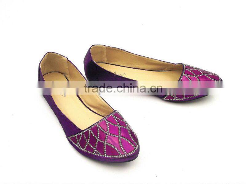 2016 latest Shining Diamond women flat shoes in stock