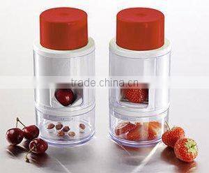 2016 new style cherry pitter/corer and strawberry slicer/cutter machine
