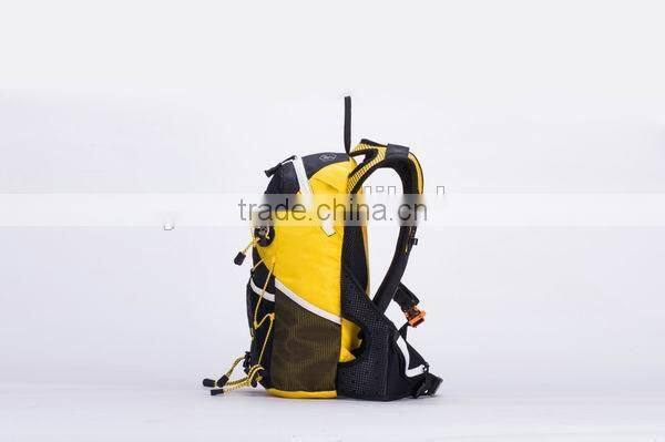 Durable 1680D yellow hiking backpack,camping backpack