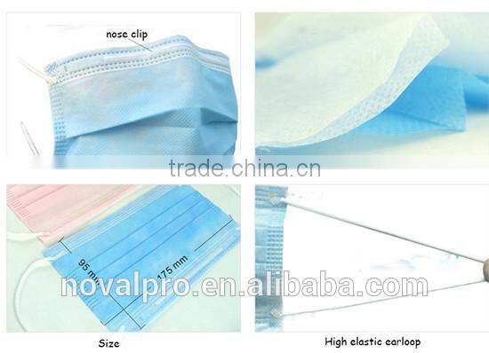 Disposable earloop dust protective face mask