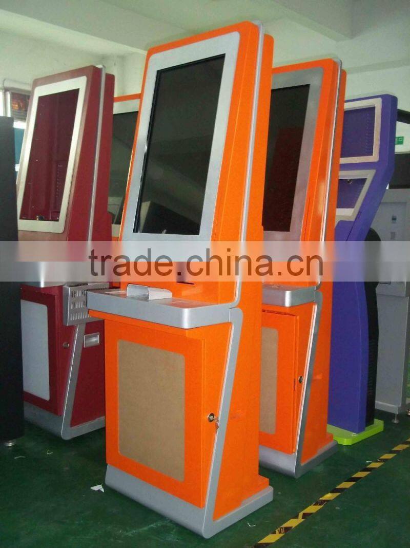 Automatic self service ordering payment kiosk machine