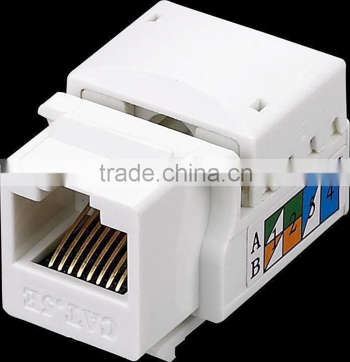 UTP rj45 cat5e cat6 utp female keystone jack
