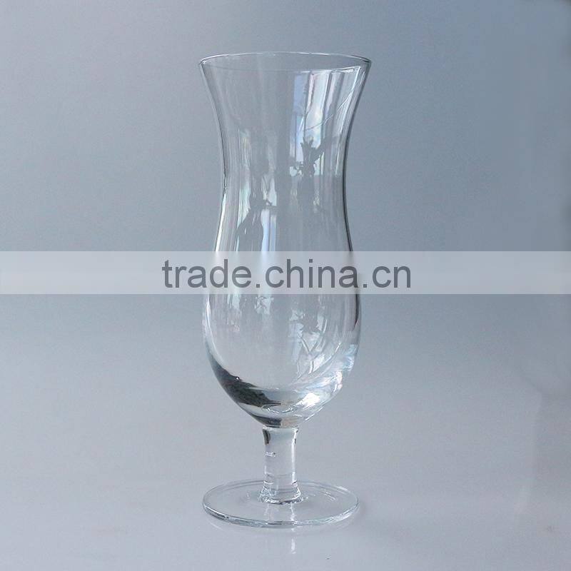 Tulip beer glass customized size popular model stem beer glass clear transparent high quality