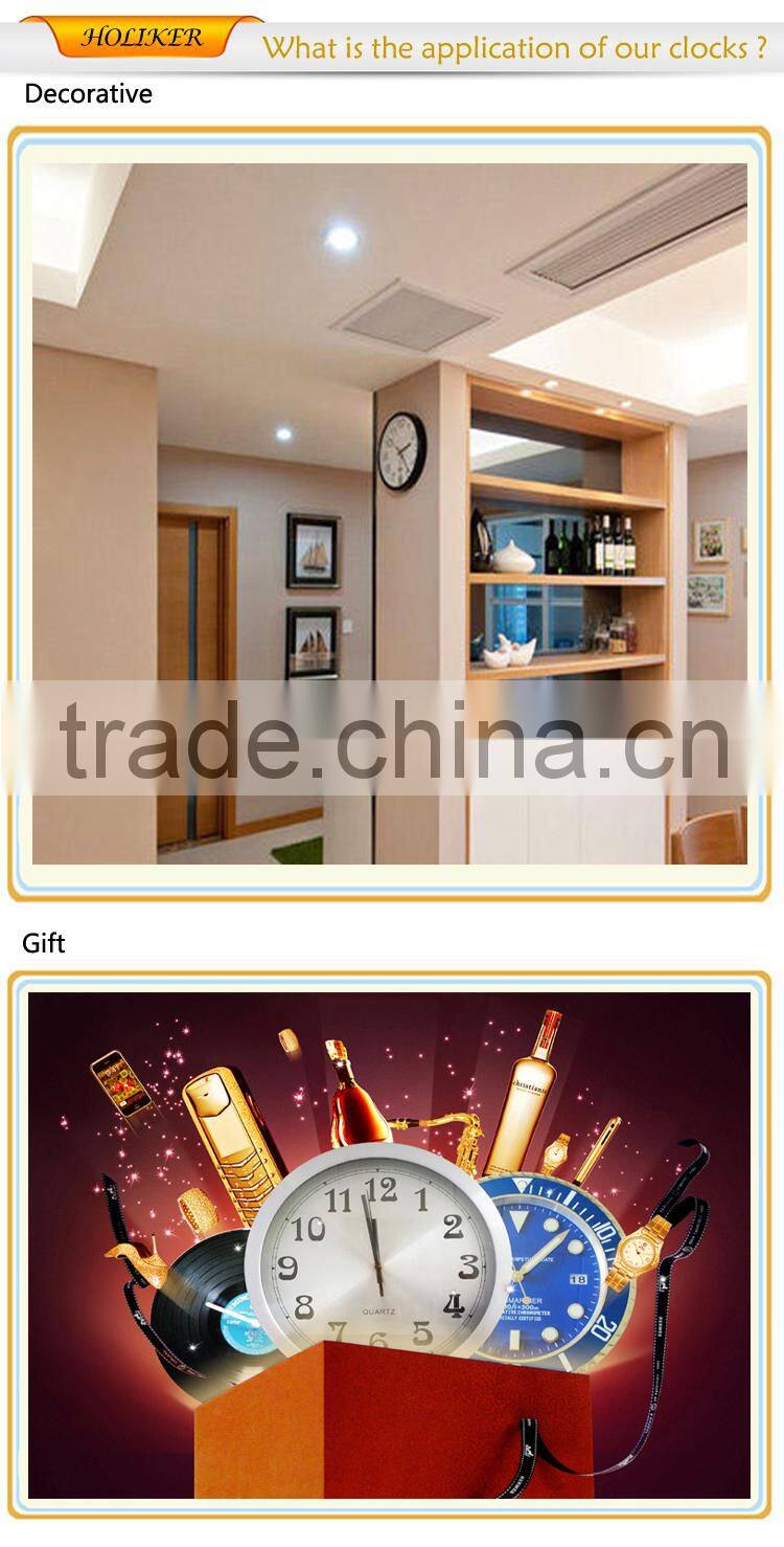 14inch green neon wall clock with custom logo printing on dial