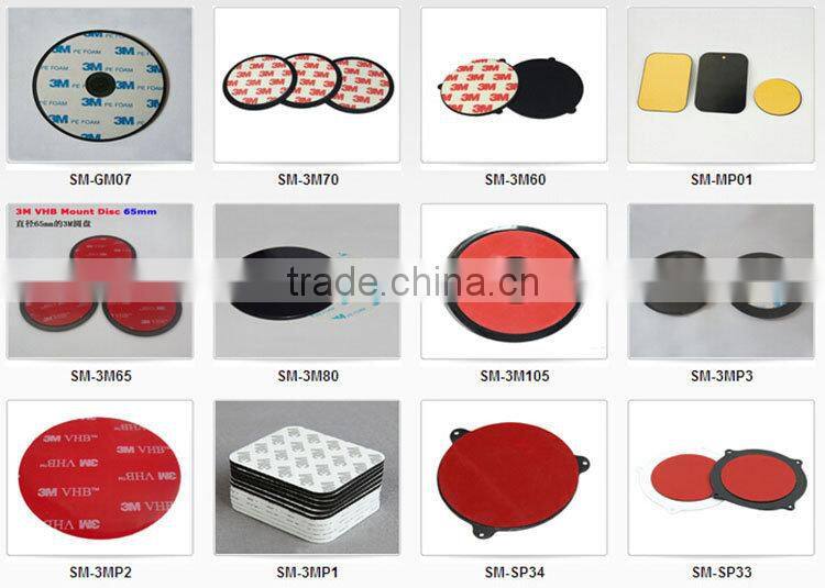 Manufacturer supply large circule 105mm Car Dashboard Sticky Pad for gps Garmin Tomtom bracket mount discs