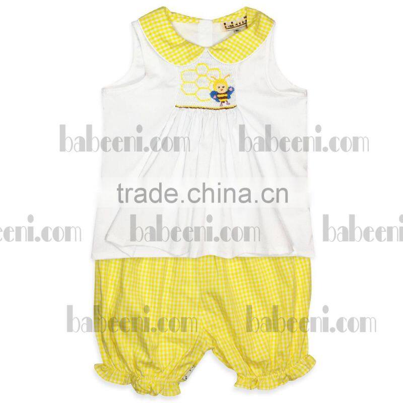 Rabbit and carrot sun hand smocked dresses