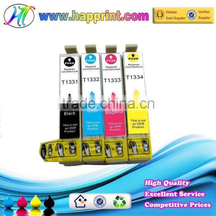 Hot selling ink cartridge T1331 T1332 T1333 T1334 ink cartridge for Epson TX125