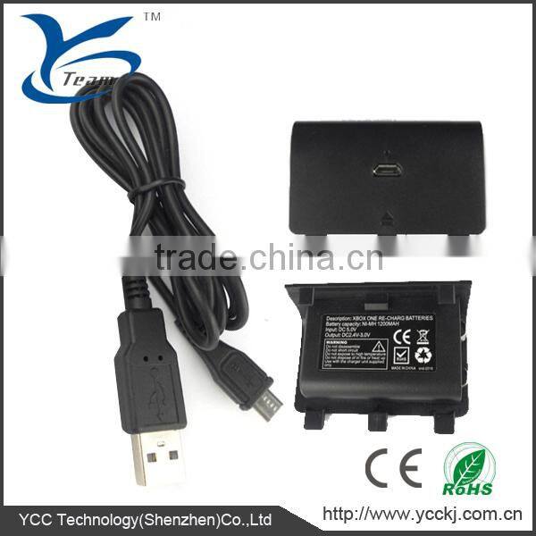 For Xbox One Battery Pack with Micro USB Charging Cable