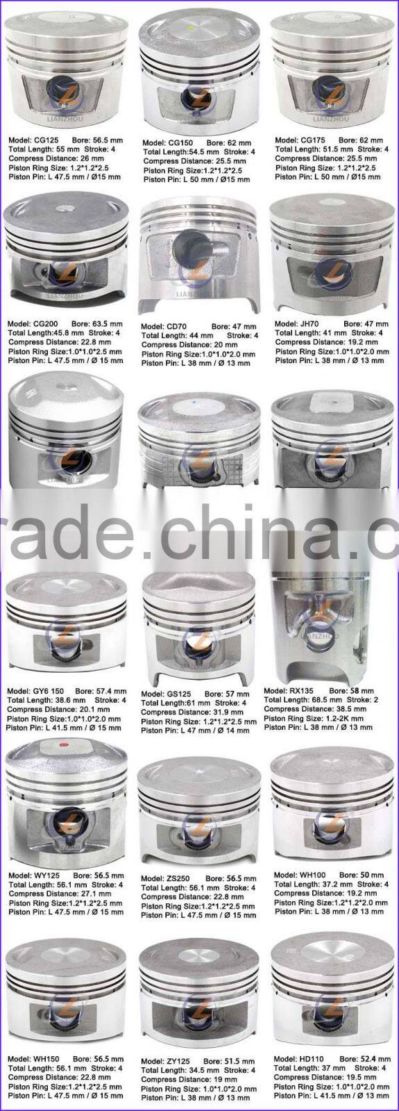 OEM Motorcycle Parts GY6 150 Piston
