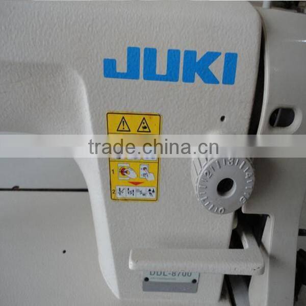 80~90% new Used single needle Juki DDL- 8700 Industrial Sewing Machine Price