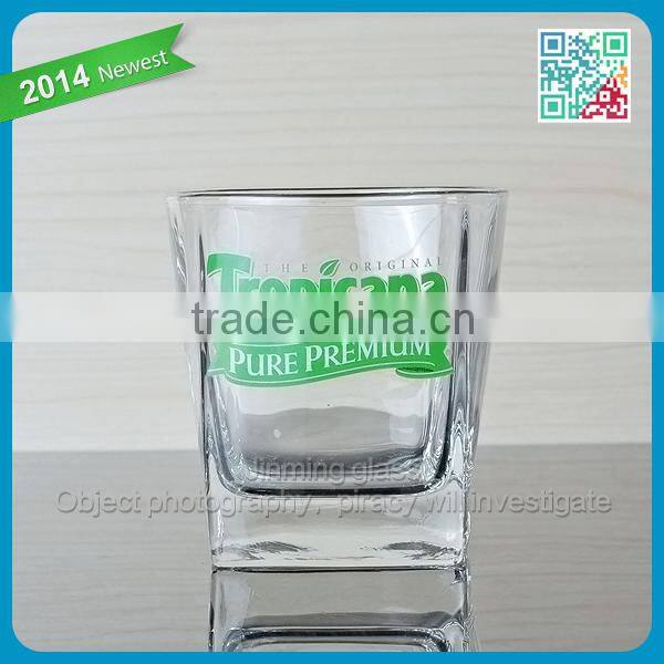Square Glass Beverage Glass Cup 8oz Glass Cups