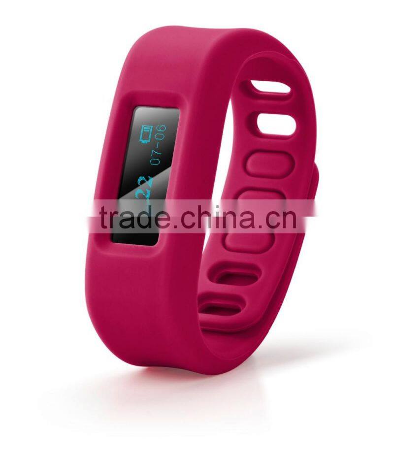 pedometer bluetooth health tracking OLED bracelet silicone fitness tracker bracelet