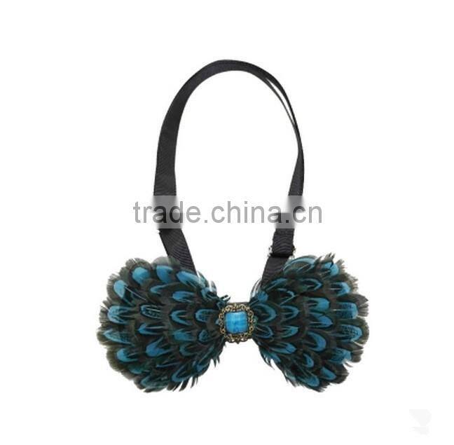 2016 fashioin men bow ties,peacock feather bow tie,Wholesale wedding Luxury bow tie