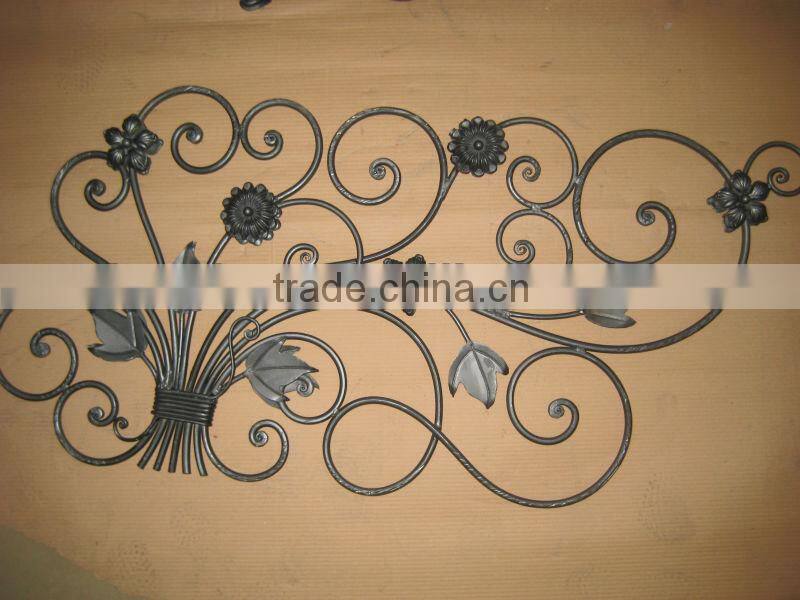 Top-seling hand forged wrought iron gate parts LB06-F-F-0035