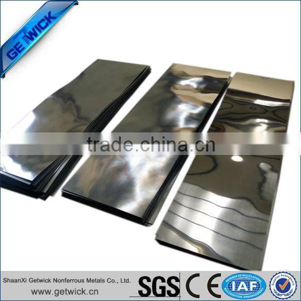High purity 99.6% pure zirconium plate