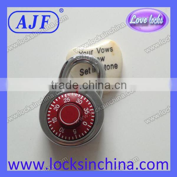 Color Rotary Dial Combination Lock for students chests, cabinets or lockers