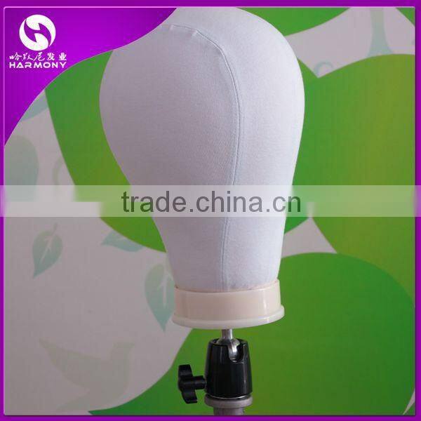Wholesale polyurethane canvas head for wigs making/Canvas Block Head