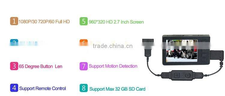 Super small hidden 2.7 LCD Mini Body Camera HD video cameras Easy Intallation Police Camera