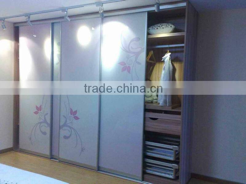Glass Wardrobe Sliding Doors with EN12150 certificate