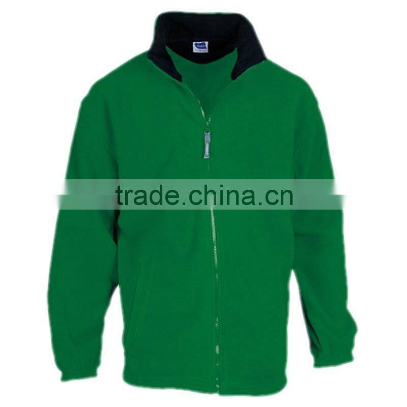 Olive Green Polar Fleece Jacket for Men