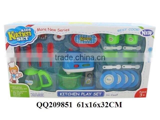 Funny plastic kitchen play toy set ,cooker play set for boys & girls