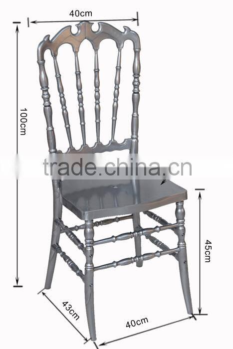 China Wedding Transparent Crystal Resin Royal Chairs