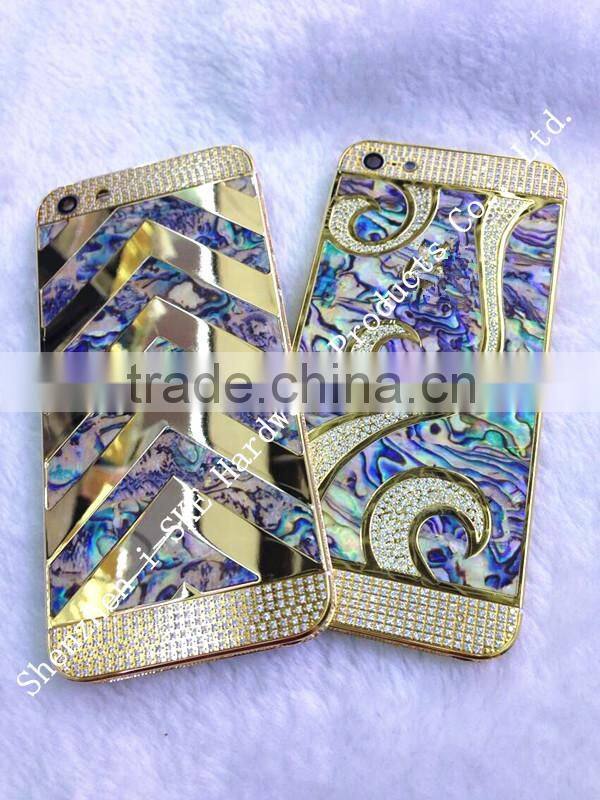 Wholesale China Factory Price of Limited Edition For iPhone 5s 24KT gold housing (WITH BUTTONS)