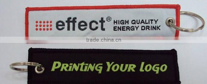 Custom Made High Quality Airlines Pilot Embroidery Jacqaurd Keyring Keychain Gift and Promotion