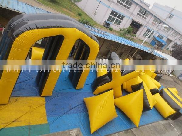 2015 inflatable bunker walls game/ inflatable air bunker paintball arena