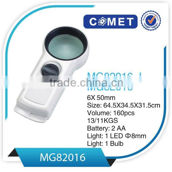 MG82016 lighted up promotion flat magnifier