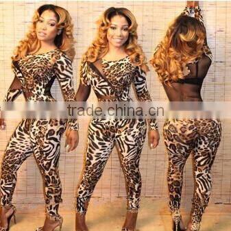 Golden sexy fashion lace Nightclub two-piece sexy dress, sexy see-through lace dress