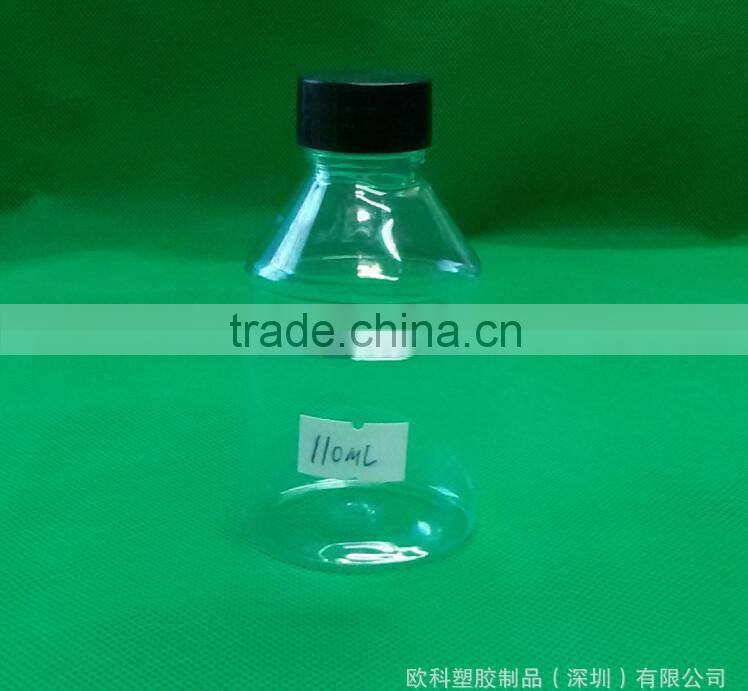 plastic bottle pet for 110ml food pcakge bottle