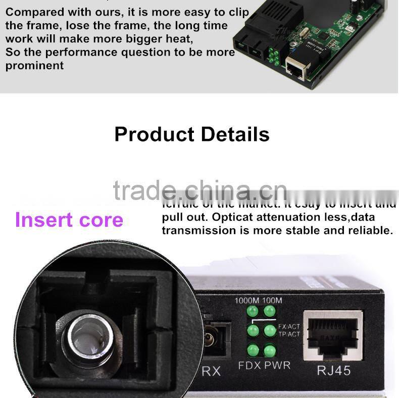 Atongda 10/100/1000Mbps 25km FC SC fiber optic to coaxial Converter