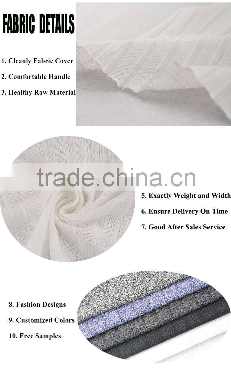 sweater dress polyester sweater knit fabric hacci jacket bottom rib fabric