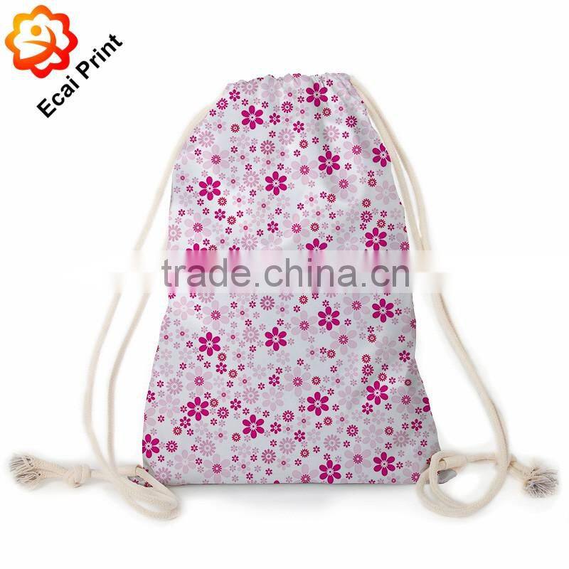 2016 new model custom made printed cinch sport bag