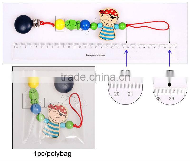 2015 New DIY Wholesale Novelty Baby Products High Quality Cute Wooden Baby Pacifier Holder