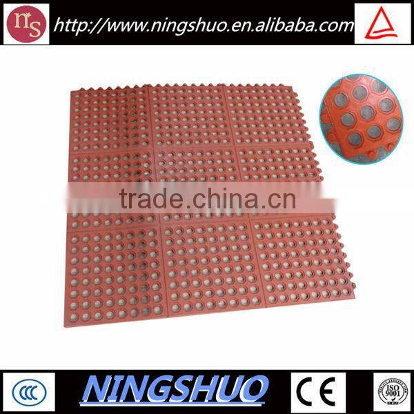 China industry of anti fatigue heavy duty rubber kitchen floor mat